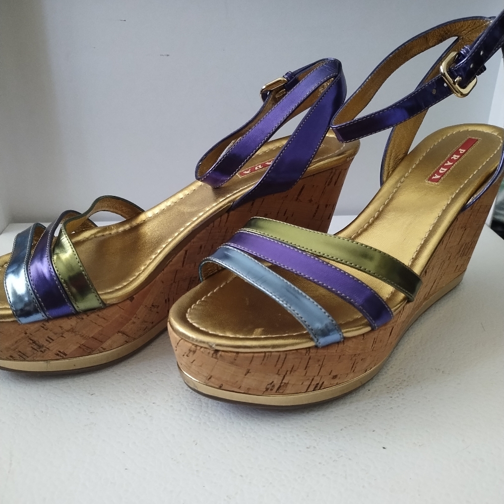 PRADA PLATFORM SANDALS - Picture 1 of 11
